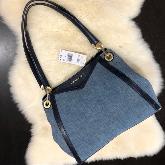 michael kors raven pocket shoulder tote